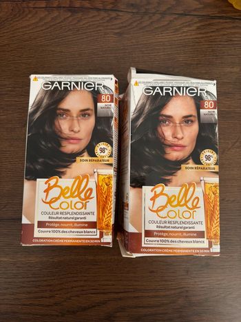 🌸 Lot 2 colorations Garnier noir naturel 🌸 Neufs boites légèrement abîmées
