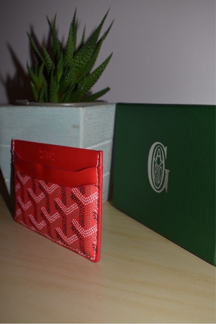 Porte carte goyard rouge - photo numéro 2