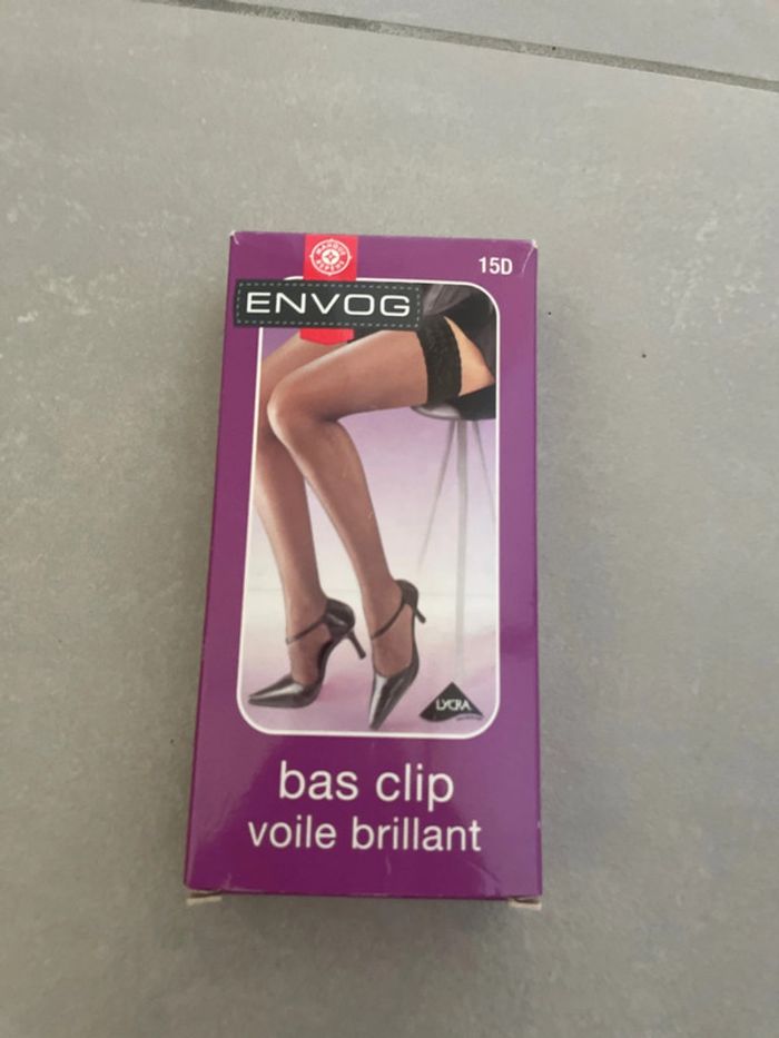 Bas clip voile brillant