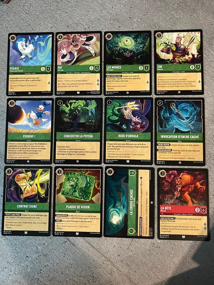 Lot 113 cartes Lorcana Disney différentes - chapitre 4 le retour d’Ursula - photo numéro 6