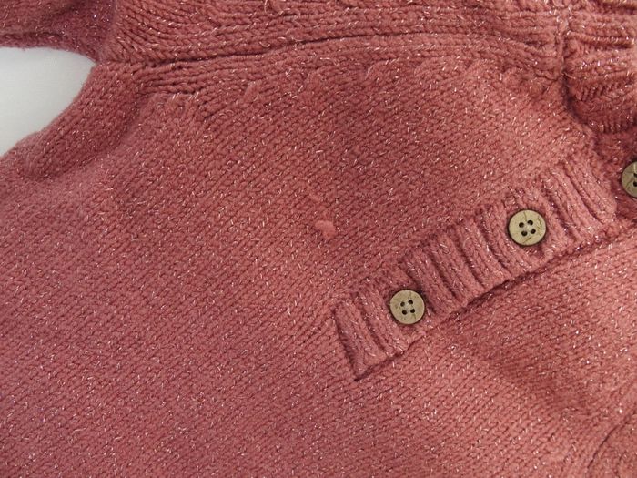 Pull laine rose paillette - photo numéro 7