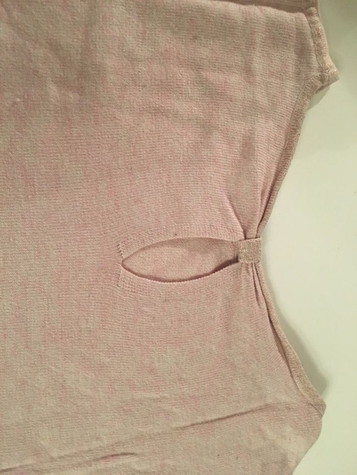 Pull rose à paillettes - photo numéro 3