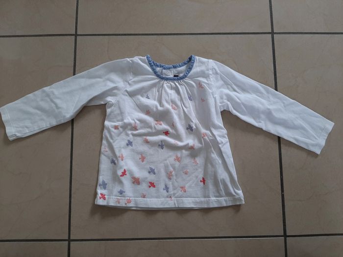 Lot de 4 tee shirts manches longues fille 18 mois - photo numéro 5
