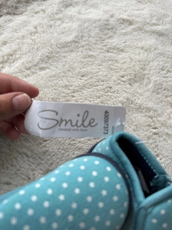 🩰 chausson bébé fille - taille 21 - neuf avec étiquette - smile - photo numéro 2