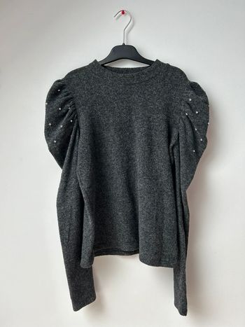 Sublime pull moulant gris anthracite manches boules Zara
