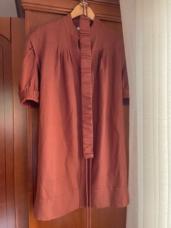 Robe chemise type baroudeur manches bouffantes