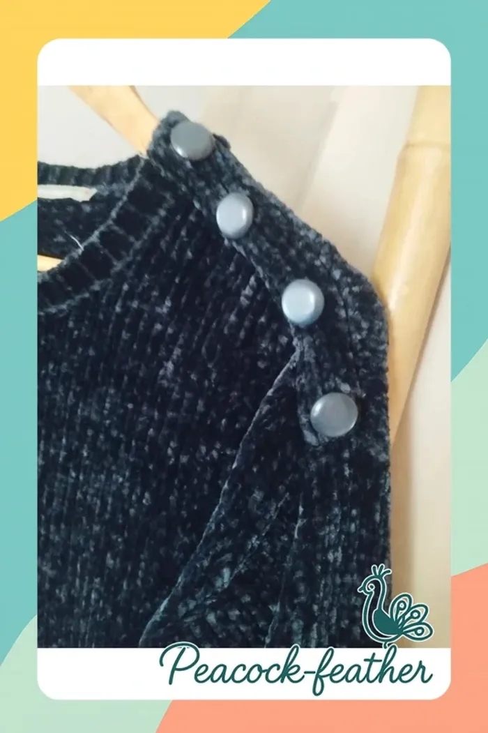 Pull douillet blanche porte 42/44 bleu - photo numéro 3