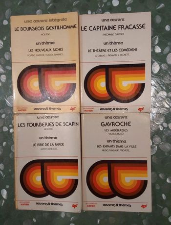 Lot de 4 livres scolaires classiques