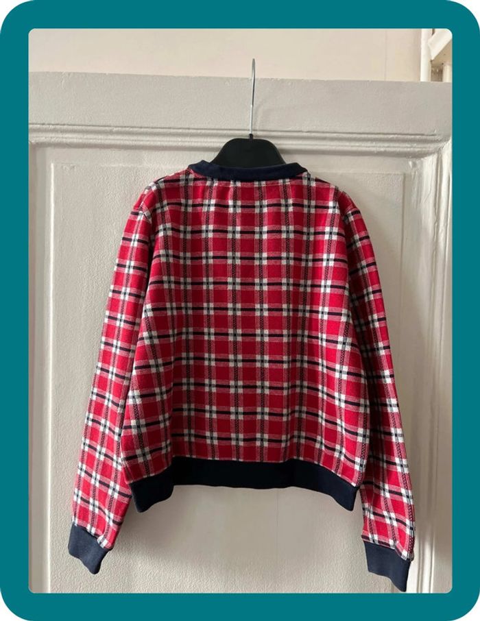 Veste Teddy carreaux style vintage 10 ans mixte - Petit Bateau - photo numéro 3