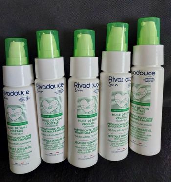 5 flacon Rivadouce  huile de soins végétal