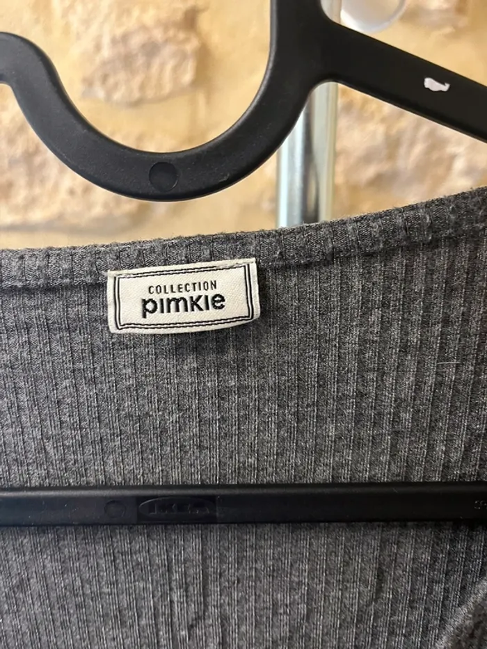 Haut manche longue gris pimkie - photo numéro 2