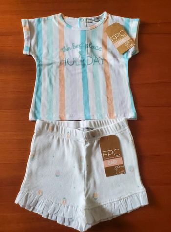 Ensemble t-shirt et short 12mois