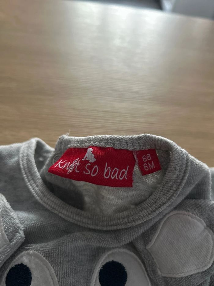 Pyjama Ours gris et rouge - photo numéro 4