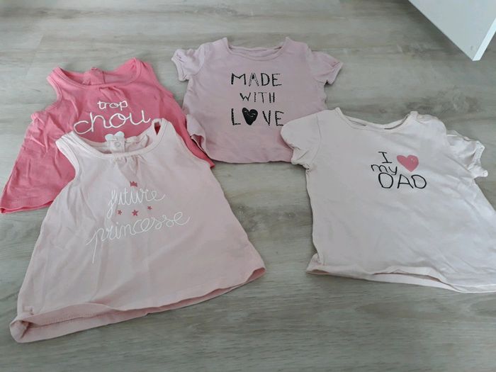 Lot de 4 t shirts et debardeurs kiabi