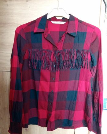 Chemise avec franges Zara S