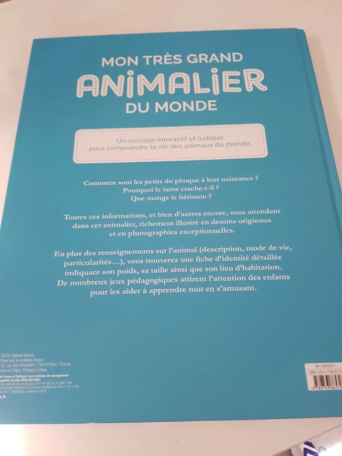 Mon très grand animalier du monde - photo numéro 2