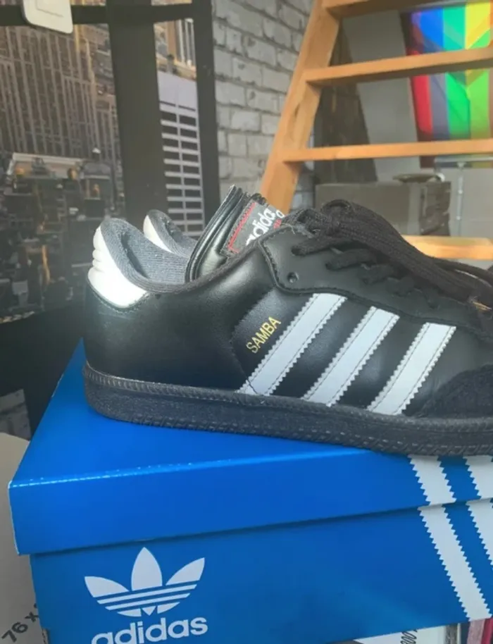 Adidas samba noir et blanc - photo numéro 2