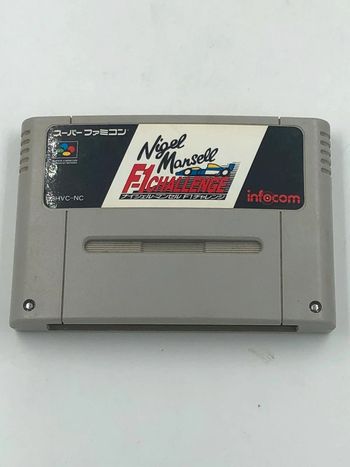 Jeu vidéo Nigel Mansell F1 Challenge sur console Nintendo Super Famicom