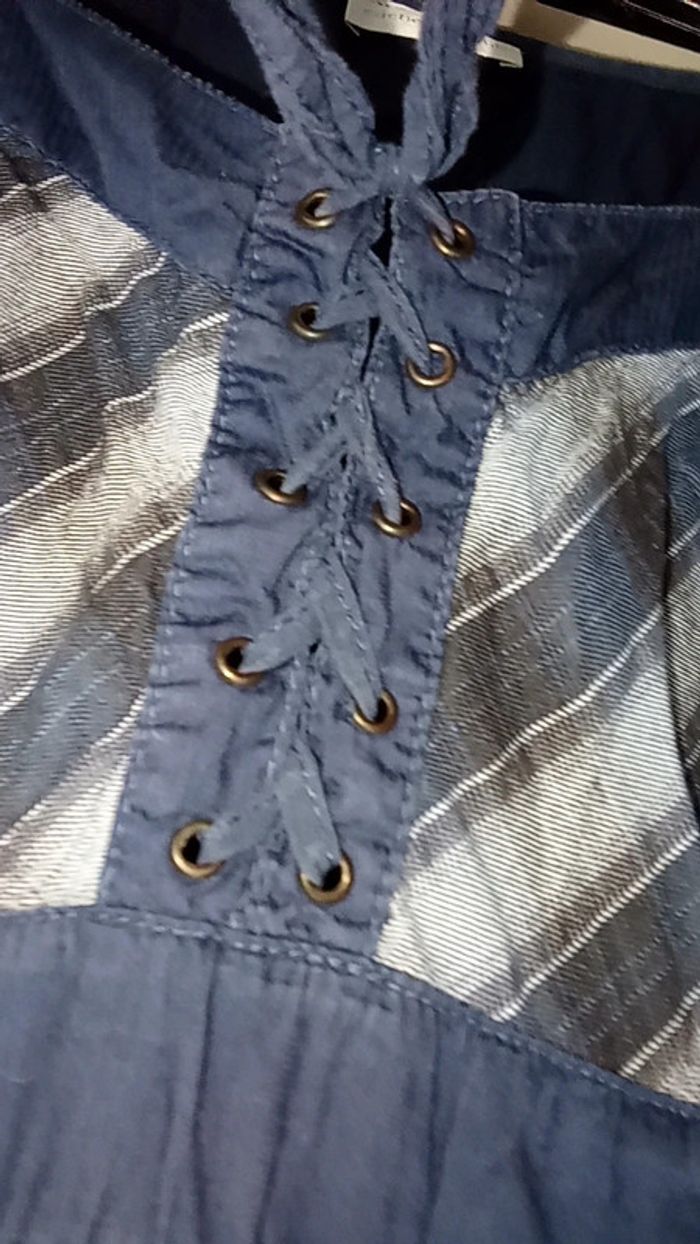 Robe bleu - cache cache - Taille M/38 - photo numéro 2