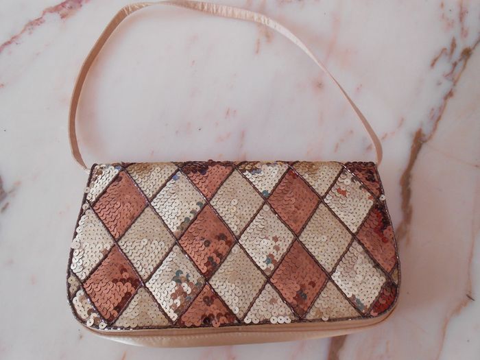 Sac de soirée à paillettes, neuf