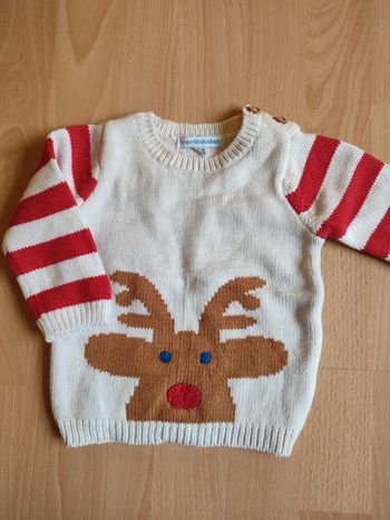 Pull de Noël chaud hiver Vertbaudet en 12M