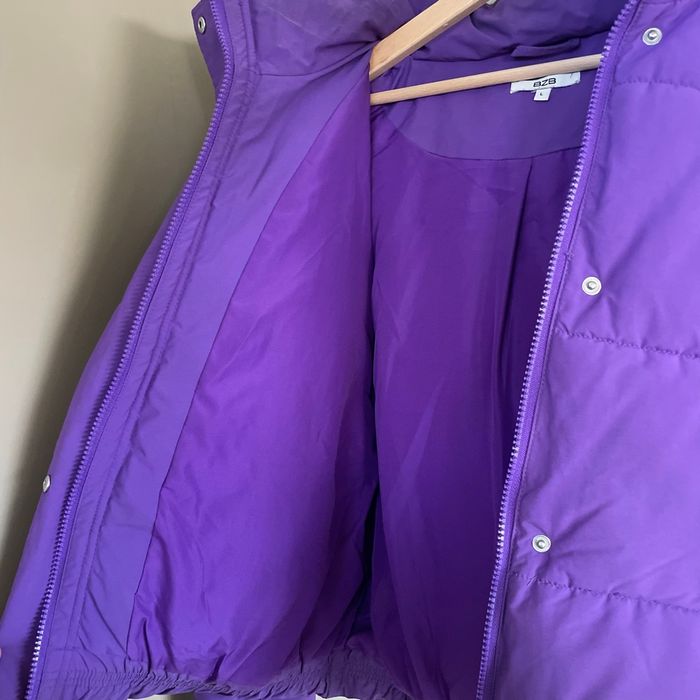 Doudoune violette BZB Taille L rembourrage chaud coupe courte V050 - photo numéro 9