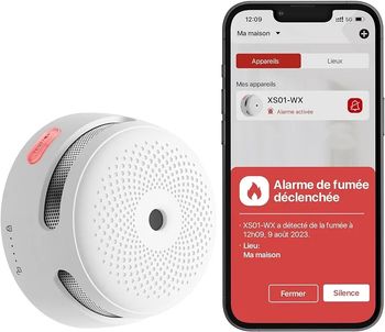 Détecteur de fumée connecté wifi X-sense neuf