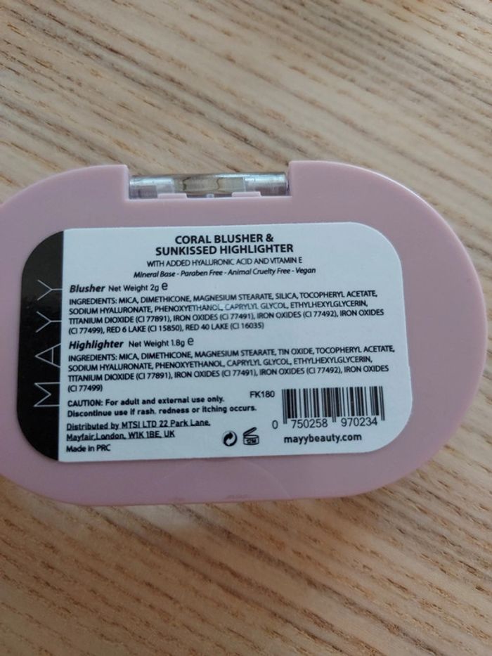Duo Blush/highlighter Mayy - photo numéro 2
