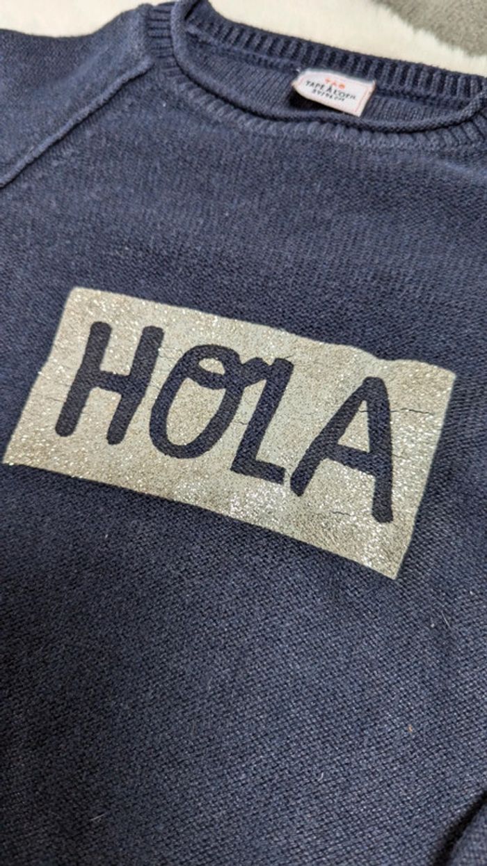 Pull bleu marine Hola - photo numéro 2