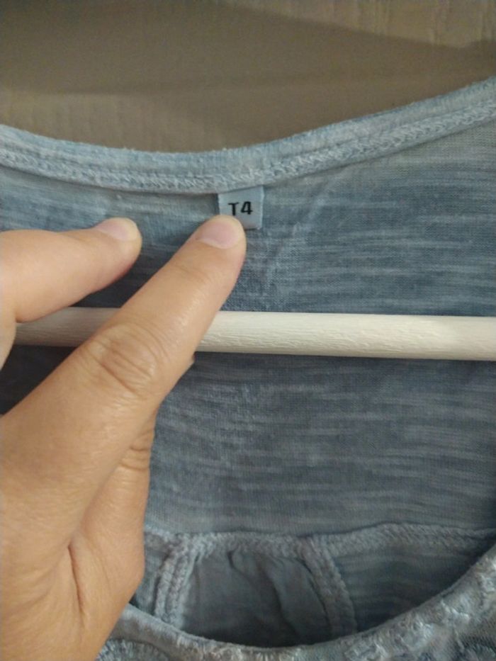 Tee shirt bleu - photo numéro 4