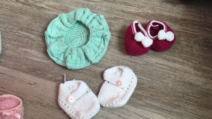 Ensemble bonnet chaussons 1 mois - photo numéro 2