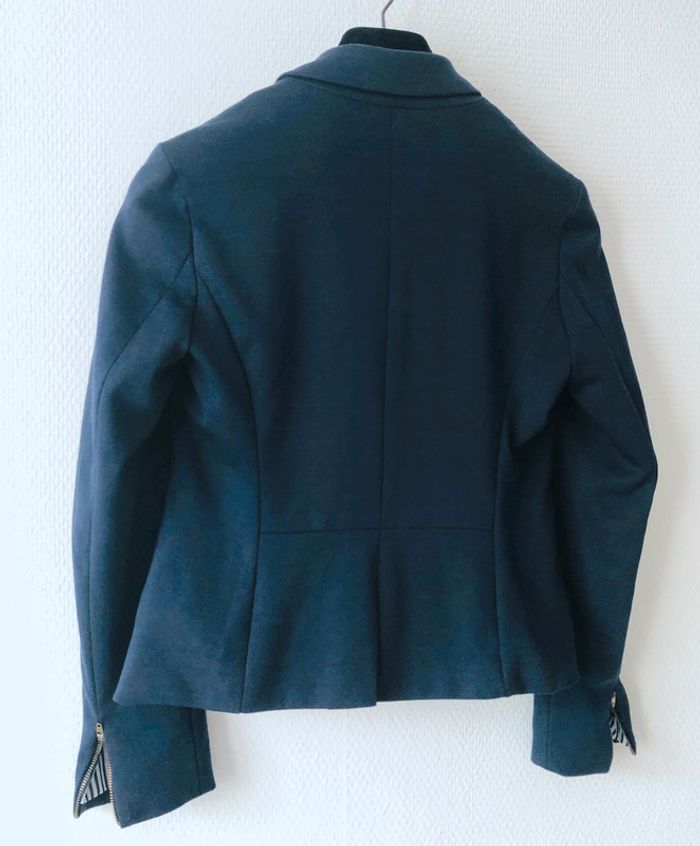 Veste courte en jersey bleu marine T S - photo numéro 4