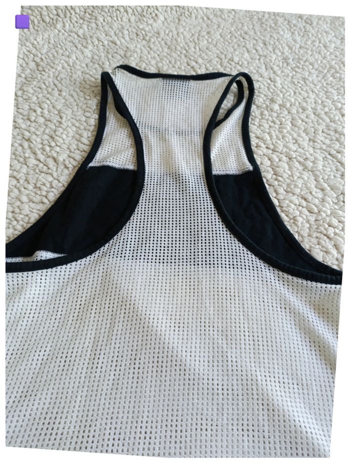 Débardeur Nike sport noir et blanc mesh vintage - photo numéro 2
