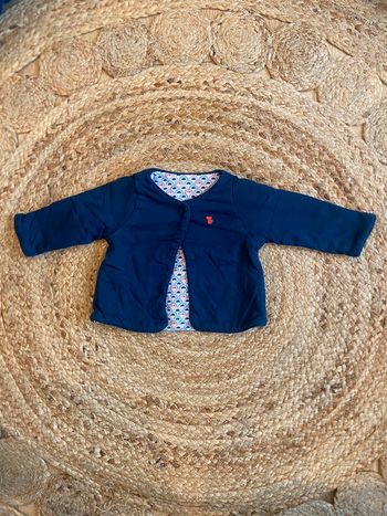 Gilet réversible fille 6 mois Obaibi