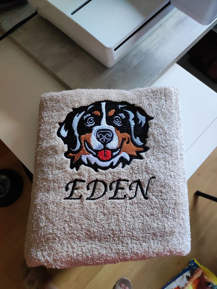 Broderie sur serviette - photo numéro 2