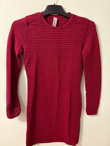 Robe moulante bordeau