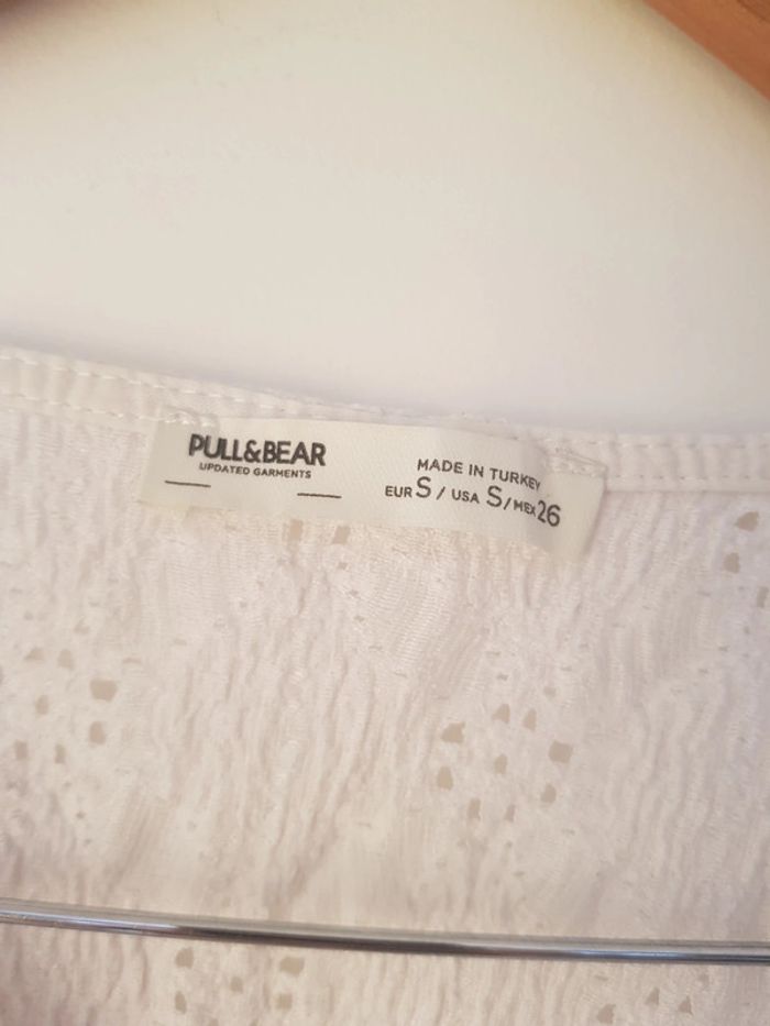 Mini robe blanche effet dentelle - photo numéro 4