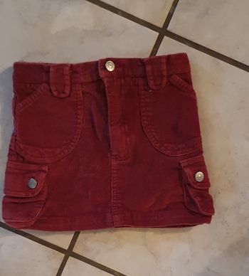 Jupe velours tape à l œil 24 mois