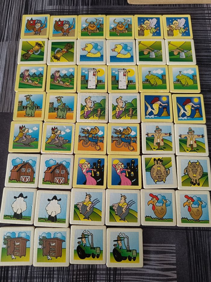 Jeu de memory en bois