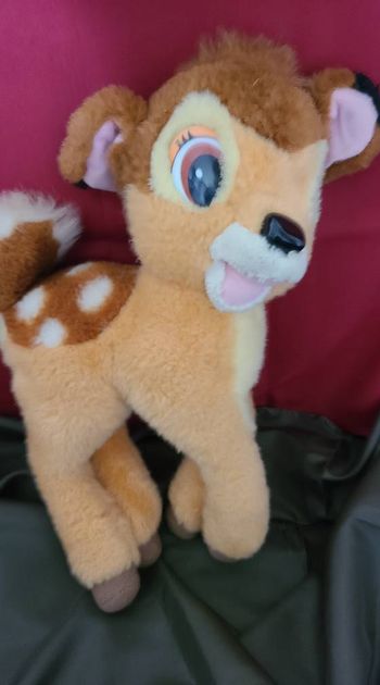 Vintage Peluche BAMBI WALT Disney Classics 30 cm yeux Durs Mattel 1992