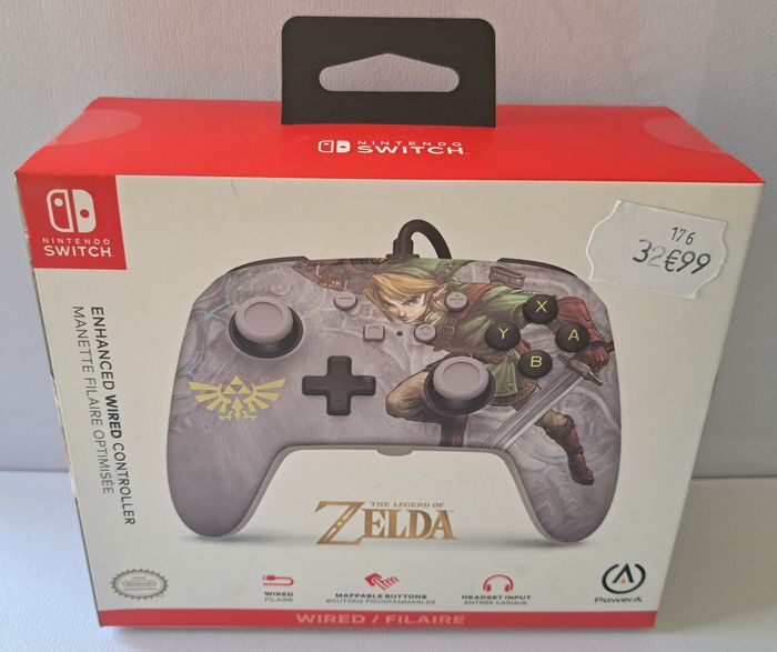 🎮 Manette filaire officielle édition Zelda Nintendo Switch - neuve en boite