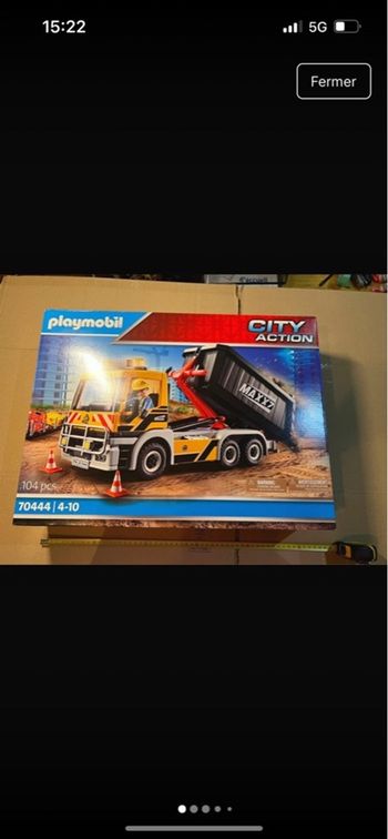 Lego 70444 - Playmobil City Action 70444 - Le camion benne