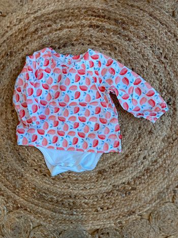 Tee-shirt fille 9 mois Obaibi body integré