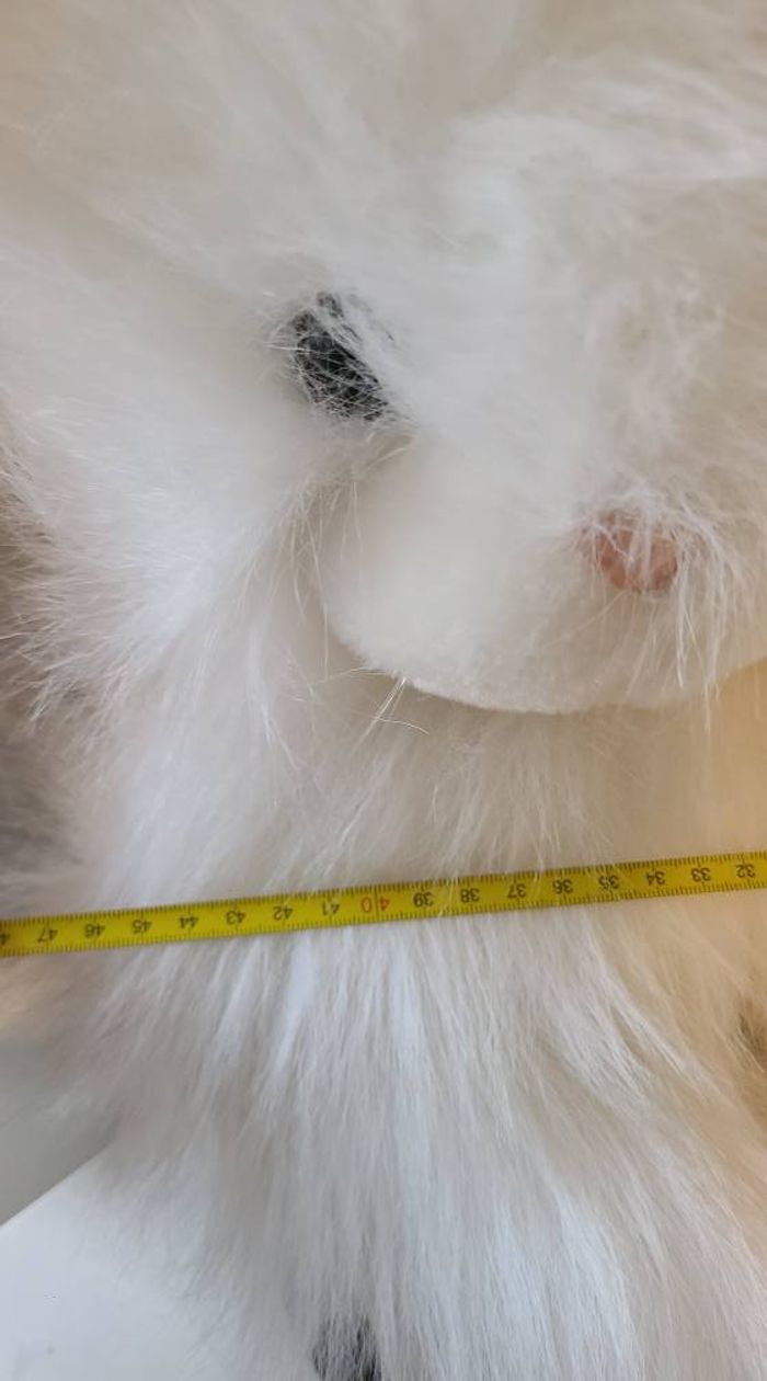 peluche chat blanc angora gipsy range pyjama - photo numéro 2