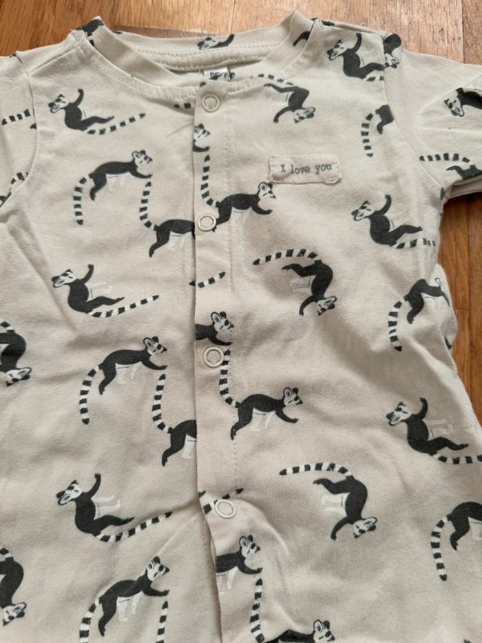 Lot 3 pyjamas 1-3 mois jusqu’à 56 cm fille - photo numéro 4