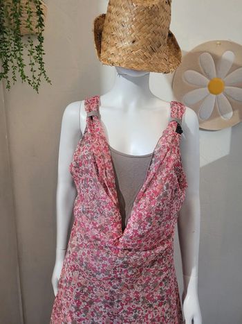 Robe voile fleurie
