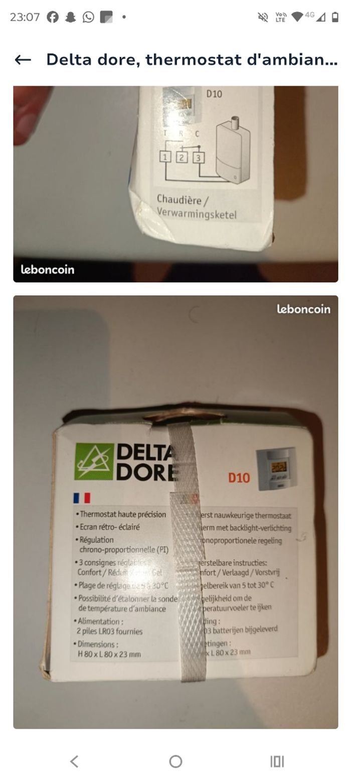 Thermostat d'ambiance - photo numéro 2