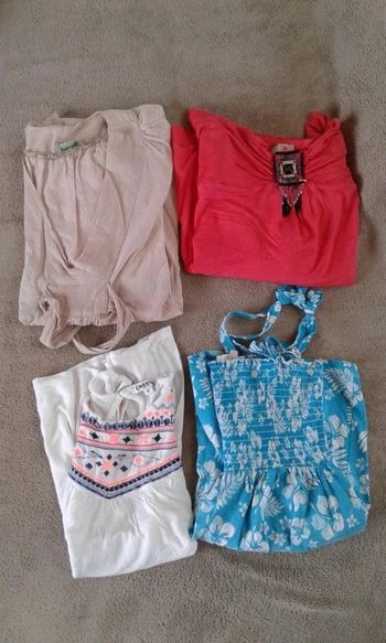 Lot de 4 tops hauts été de grossesse maternité 38-40
