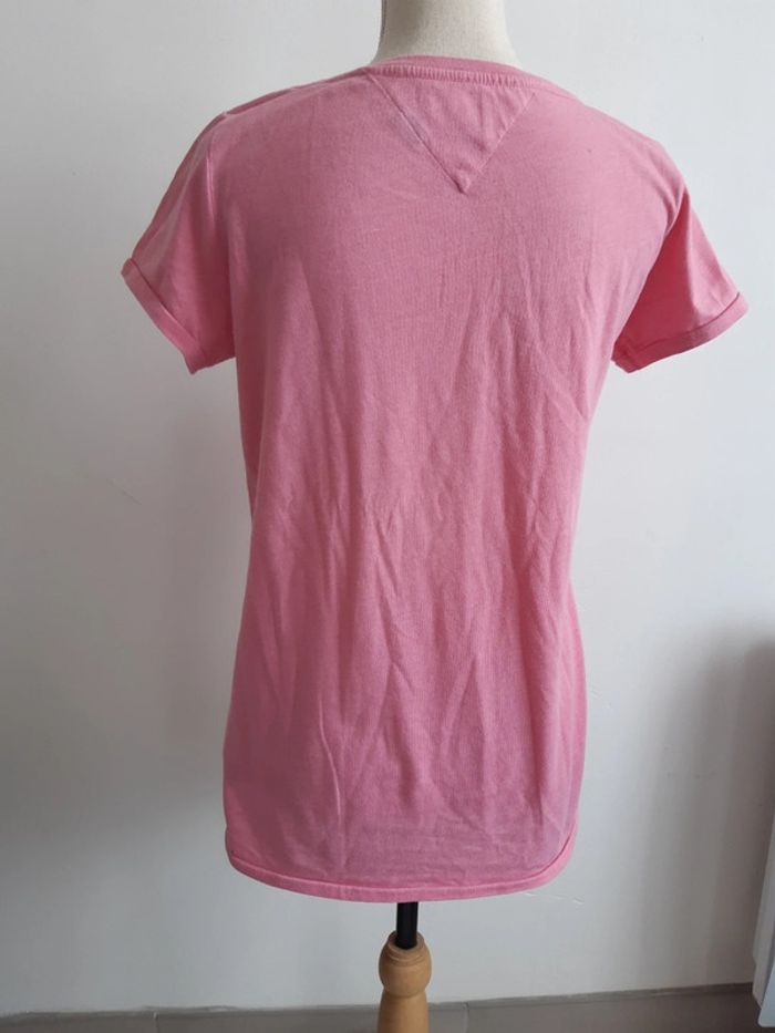 Tee shirt rose Hilfiger denim T40 - photo numéro 4