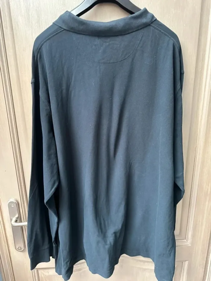 Polo manche longue taillissime 7XL noir - photo numéro 12